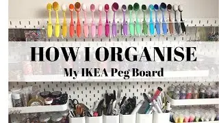 How I Organise My IKEA Peg Board