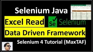 Selenium Java Excel Read | Selenium Data Driven Framework using Java - Selenium Read Data from Excel