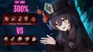 Hu Tao 300% Crimson Witch of Flames vs Shimenawa's Reminiscence