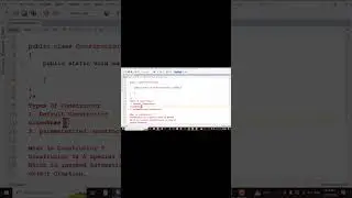 Types Of Constructor In Java With Example #coding #javascipt  #javaclass #corejava #javascript