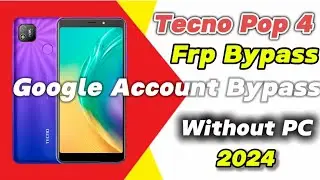 Tecno Pop 4 FRP Bypass Android 10 | Tecno (BC2) FRP Lock Remove || Google Account Bypass Without PC✔