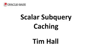 Efficient Function Calls From SQL (Part 1) : Scalar Subquery Caching