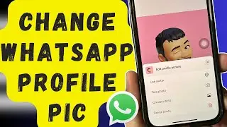 How to Change WhatsApp Profile picture on iPhone (2024)