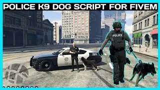 POLICE K9 DOG 🐕  SCRIPT *FREE* | FiveM Roleplay Scripts | FiveM Tutorial 2023 | MJ DEVELOPMENT