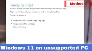 Install Windows 11 on a unsupported PC (Method 2)