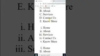 order list in html (ol tag) #html #orderlist #viral #code#shorts