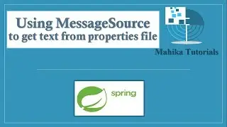 27. Using MessageSource to get text from properties file