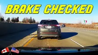 SUV BRAKE CHECKS AFTER DRIVER LETS HIM PASS