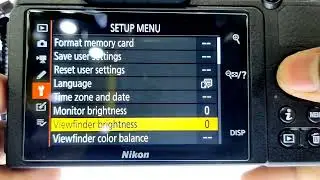 Nikon 2 Minute Tips #4 | Nikon Viewfinder Brightness Color Setting | Hindi @rjtechbuddy
