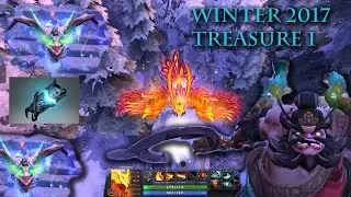 Dota 2 Winter 2017 Treasure 1 Vermillion Crucible Phoenix Extremely Rare Pudge Very Rare
