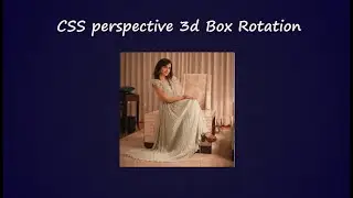 How to make a 3D Cube animation  (Perspective 3D) using HTML and CSS | CSS Design