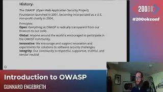 Introduction to OWASP by Gunnard Engebreth - 200OK 2020