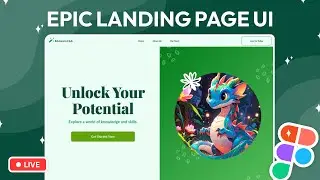 🔴 Designing an Epic Fantasy Landing Page UI for Absolute Beginners 💫