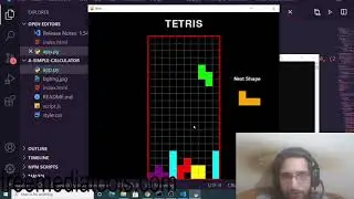 Python 3 PyGame Tetris Game GUI Script Desktop App Full Project For Beginners