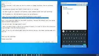 Load XAMPP localhost in Android Device Tutorial