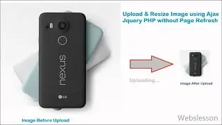 Upload Resize Image using Ajax Jquery PHP without Page Refresh