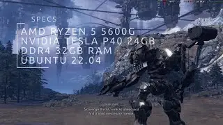 Gaming with a NVIDIA TESLA GPU Without Video Output Ports in Linux | ARMORED CORE VI