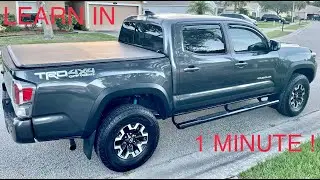 LEARN IN 1 MINUTE HOW TO CHANGE 3RD GEN 2020 TACOMA CABIN FILTER!!!