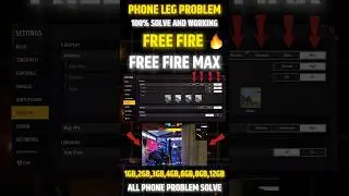 FREE FIRE MAX LEG PROBLEM SOLVE AND BEST DISPLAY SETTING FOR ALL PHONE #shorts #tending #freefire