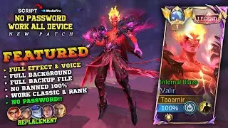 NEW!! Script Skin Valir Legend No Password | Full Effect Voice - Mobile Legends