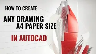 How to Create a drawing A4 paper size in Autocad. 