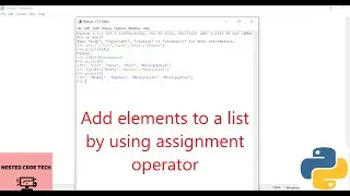 Python- Add elements to a list by using assignment operator