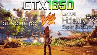 Horizon Zero Dawn Native Res vs FSR | GTX 1650 | Asus TUF Gaming FX505DT | Benchmark