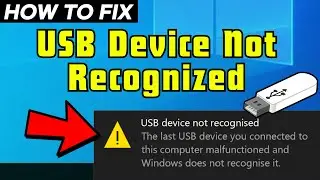USB Device Not Recognized Error: Fixed [3 Possible Solutions]
