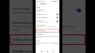 How to delete all youtube download video 