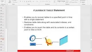 Drop Table and Flashback Table Statements