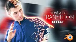 Make an AWESOME Wireframe TRANSITION Effect! Blender Tutorial