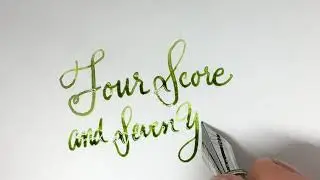 How to Write with a Flex Nib Fountain Pen