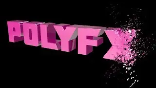 Cinema 4D  Tutorial - Poly FX -  3D Text Animation