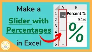 How to Make a Slider with Percentages in Excel - Tutorial