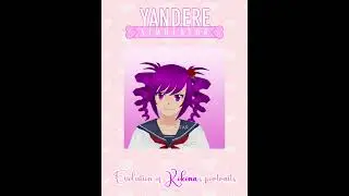 The evolution portrait of Kokona Haruka | Yandere Simulator 