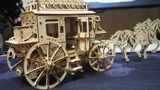 Деревянная Игрушка-паззл Ugears Почтовый Дилижанс