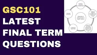 GSC101 Final Term Latest Past Paper Questions