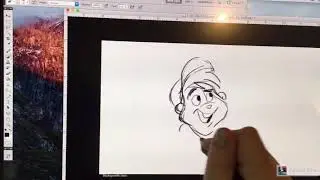 Storyboard Artist drawing Alvin