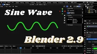 Quick tutorial to make sine wave in blender 2.9