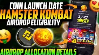 HAMSTER KOMBAT Withdrawal Kaise Kare | HAMSTER KOMBAT Launch Date| HAMSTER KOMBAT Airdrop Allocation