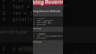 #13 Python String Reverse Methods 