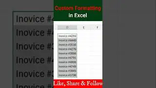 Excel Custom Formatting 🔥