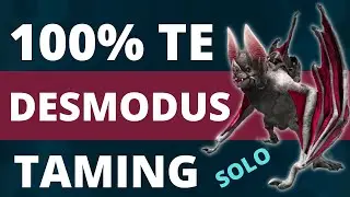 DESMODUS 100% efficiency TAME solo | ARK Survival Evolved