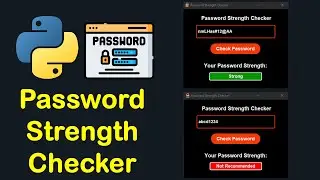 PASSWORD STRENGTH CHECKER PYTHON CUSTOMTKINTER GUI PROJECT