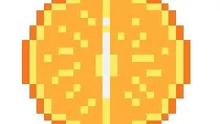 Рисуем АПЕЛЬСИН по клеточкам в игре:Sandbox