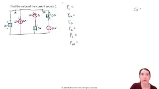 Practice Problem: Solving a Circuit Using Tellegen's Theorem