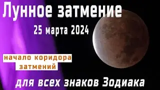 🌘ЛУННОЕ ЗАТМЕНИЕ 25 МАРТА 2024 В ВЕСАХ♎ЧТО ПРИНЕСЁТ ВСЕМ ЗНАКАМ ЗОДИАКА.