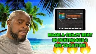 Making Crazy beat with Beatmaker 3 in Hotel on Vacation | No MIDI Keyboard