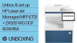 Install/replace the high-capacity input tray | HP LaserJet Managed MFP E731 Printers | HP Support