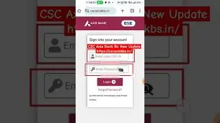 csc axis bank new portal || csc axis bank bc new update || csc axis bank bc login || #shorts #short